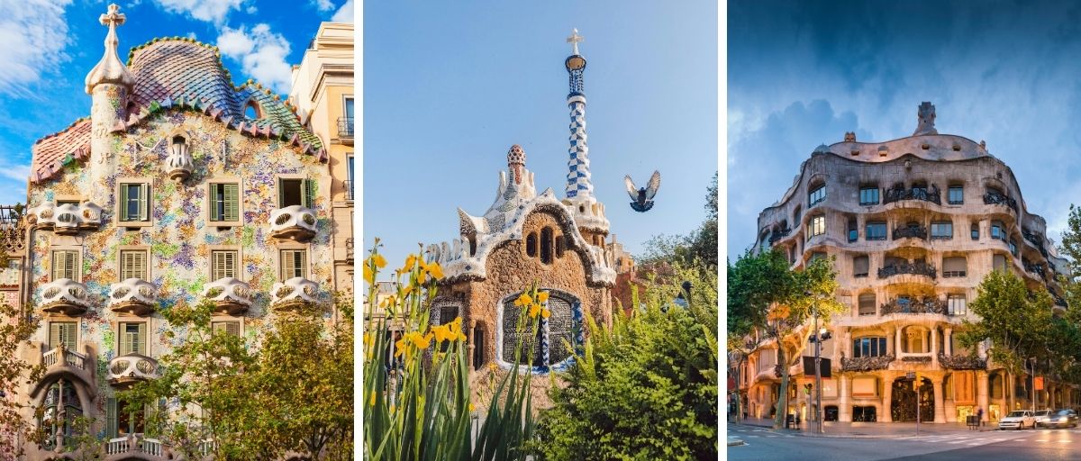 Gaudí architecture in Barcelona